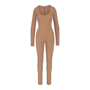 SKIMS All-In-One Scoop Neck Long Sleeve Onesie - Sienna 2X